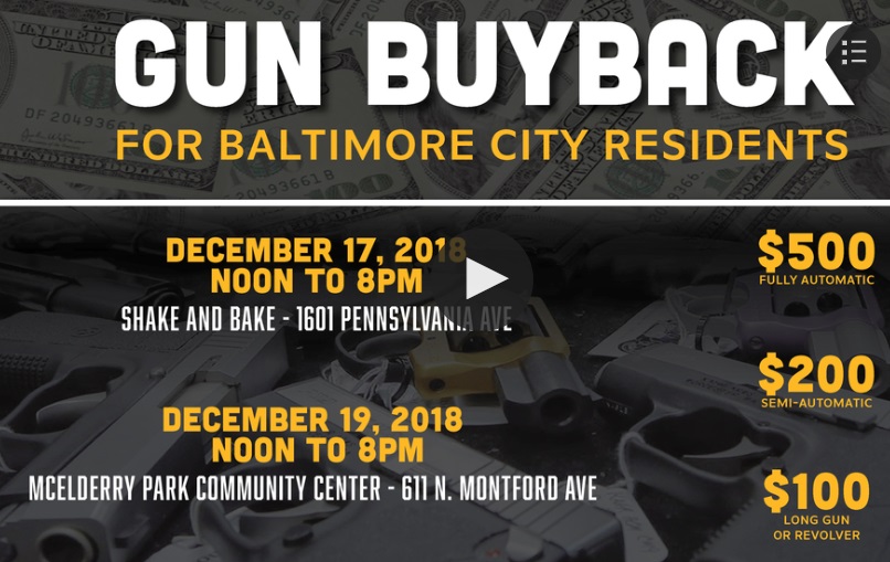 Baltimore City’s Gun Buyback Program Kicks Off WCBMAM