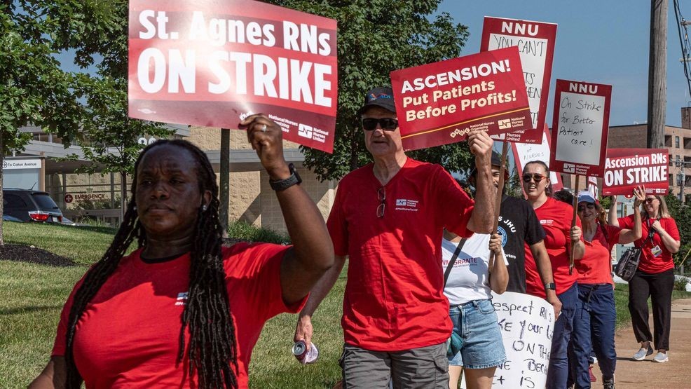 Baltimore nurses strike at Ascension Saint Agnes - WCBM News-Talk Radio