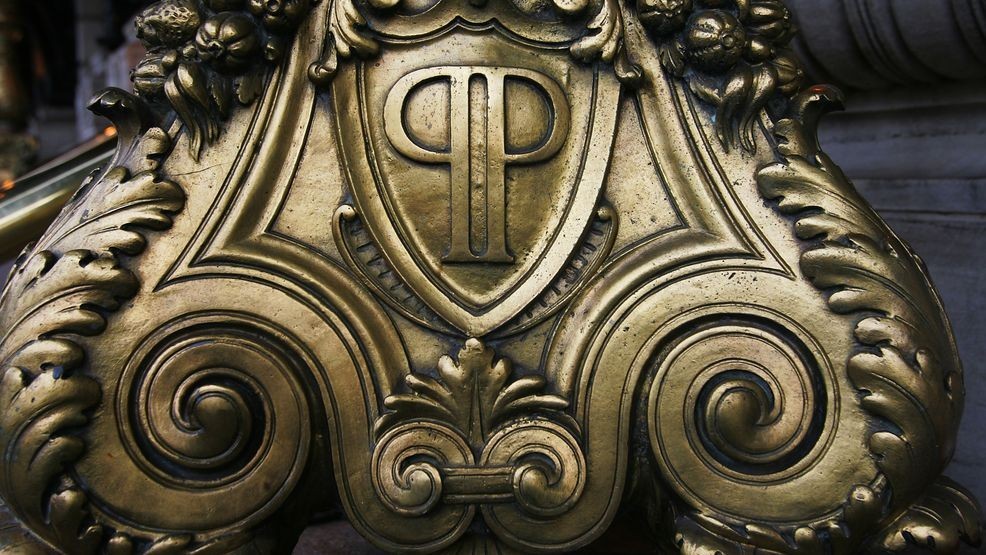 NEW YORK -  MARCH 16:  An architectural detail is seen on the exterior of the Plaza Hotel March 16, 2005 in New York City. The legendary Plaza Hotel, which opened in 1907 and hosted New York's elite for decades, will close as a hotel April 30, 2005 and undergo conversion to condominiums.  (Photo by Chris Hondros/Getty Images)