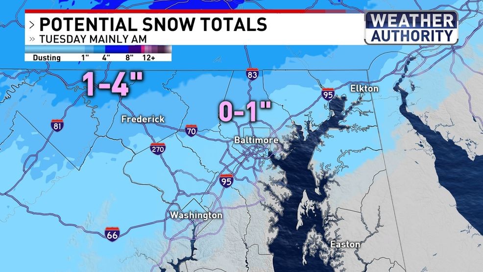 Snow totals{ }