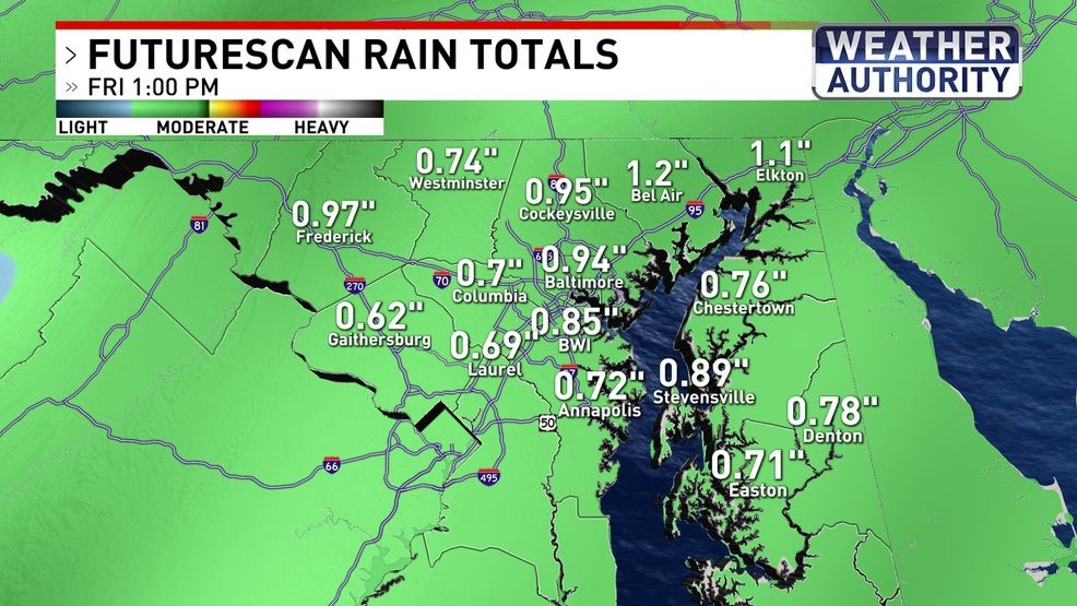 Rain totals