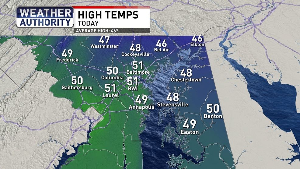 High Temps Wednesday