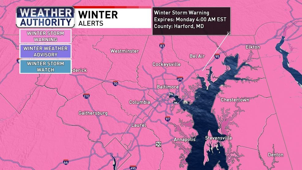 Winter Storm Warnings