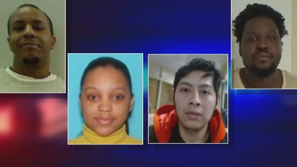 Mug shots of four detainees apprehended in Maine by ICE (ICE)