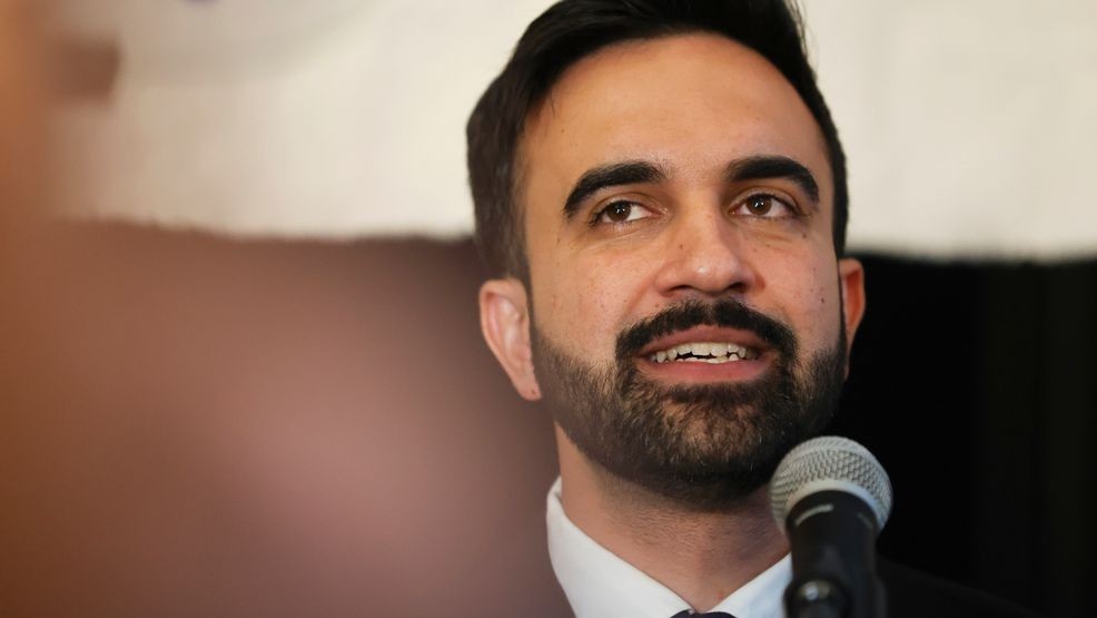 Democratic mayoral candidate Zohran Mamdani speaks at his primary election party, Wednesday, June 25, 2025, in New York. (AP Photo/Heather Khalifa)