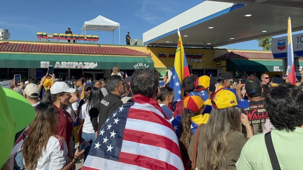 South Florida Venezuelans react to Maduro capture. (WPEC){ }{p}{/p}