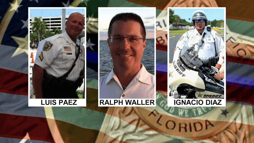 In November, PBSO lost three of its deputies, Corporal Luis Paez, Deputy Sheriff Dan Diaz and Deputy Sheriff Butch Waller. The three law enforcement officers were killed after a driver hit their motor unit on Southern Boulevard. (PBSO){ }