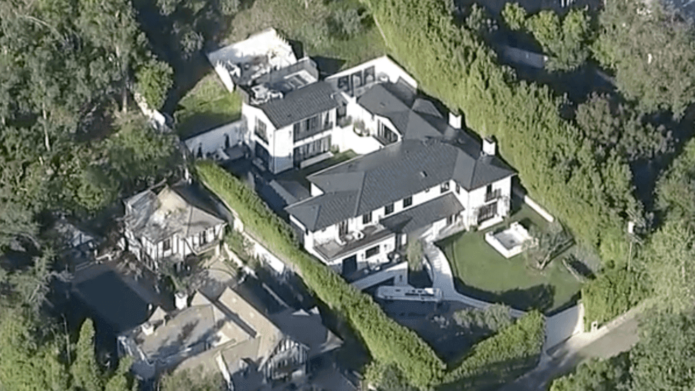 Shooting at Rihanna's home March 8, 2026 (KABC via CNN Newsource)