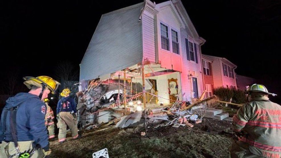 Technical rescue crews with the Montgomery County Fire and Rescue Service responded to the 13600 block of Palmetto Circle for a crash involving a vehicle that struck a building on March 12, 2026. (MCFRS)