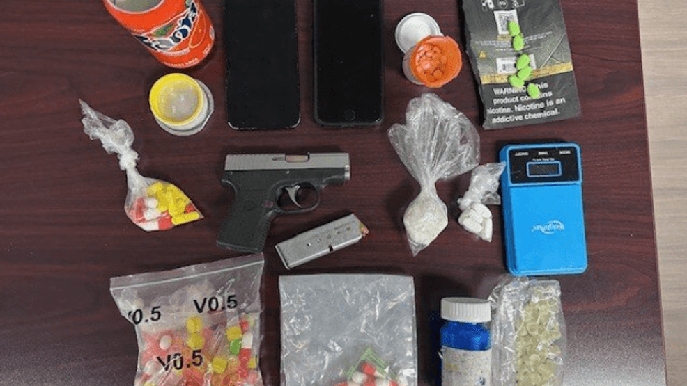 Stolen drugs and gun (Photo by{ }Frederick County Sheriff's Office)