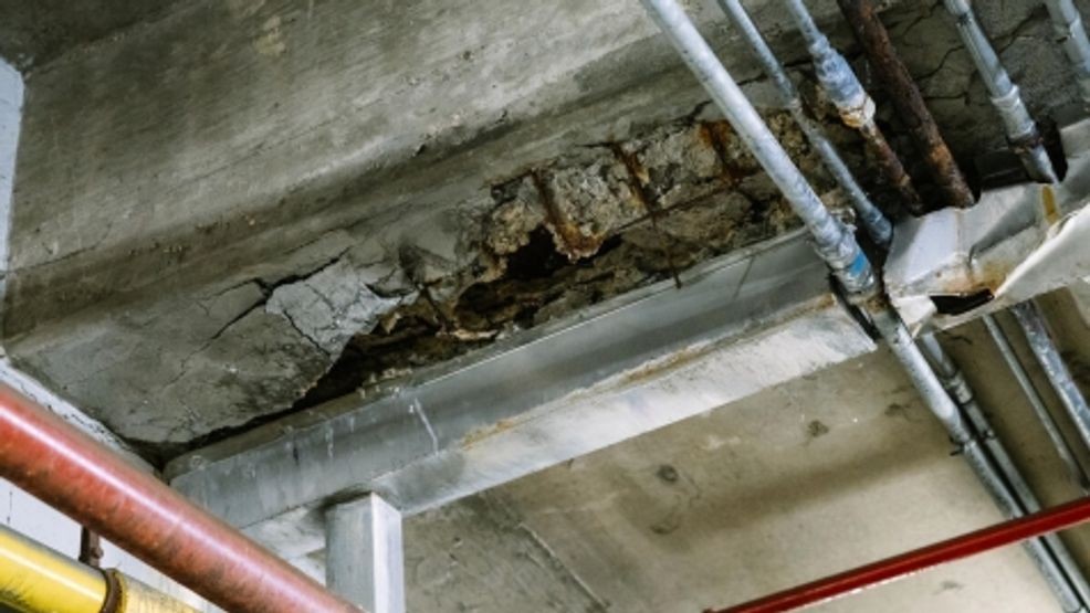The service tunnel houses electrical, plumbing, and HVAC systems, all affected by water intrusion. (Trump Kennedy Center)