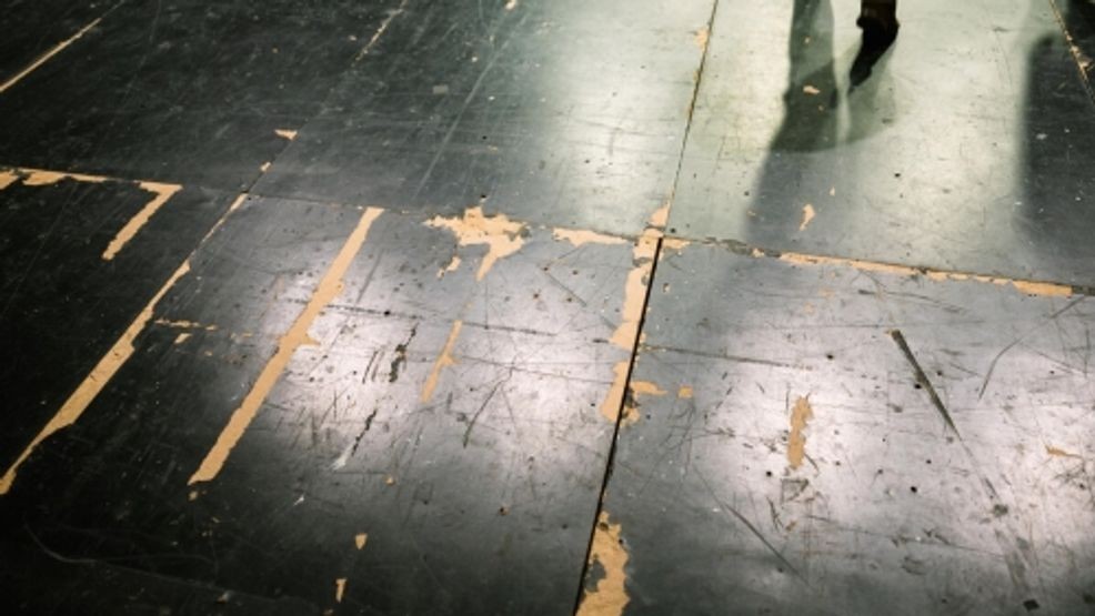 Damaged stage flooring creates risks for performers (Opera House stage). (Trump Kennedy Center)
