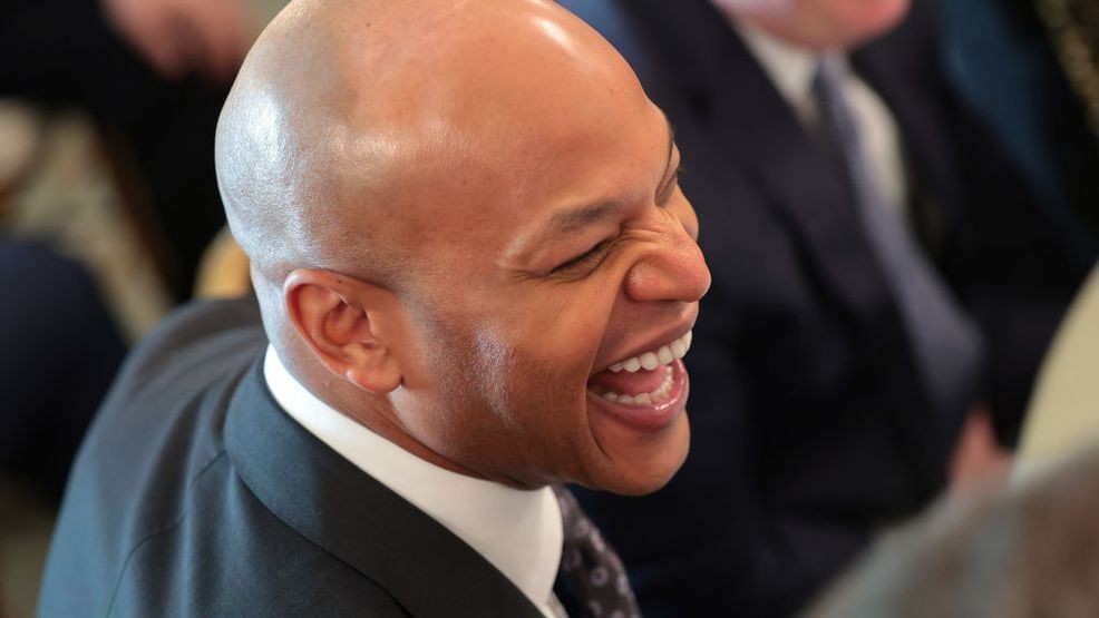 WASHINGTON, DC - FEBRUARY 21: Gov. Wes Moore (D-MD) attends a meeting of governors at the White House on February 21, 2025 in Washington, DC. U.S. President Donald Trump is hosting a bipartisan group of Governors at the White House as part of The National Governors Association winter meetings. (Photo by Win McNamee/Getty Images)