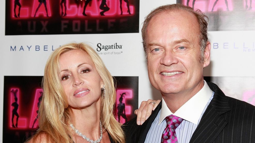 NEW YORK - APRIL 18:  Camille Donatacci Grammer and husband/actor Kelsey Grammer attends the after party for the opening of "La Cage Aux Folles" on Broadway at Providence on April 18, 2010 in New York City.  (Photo by Charles Eshelman/Getty Images)
