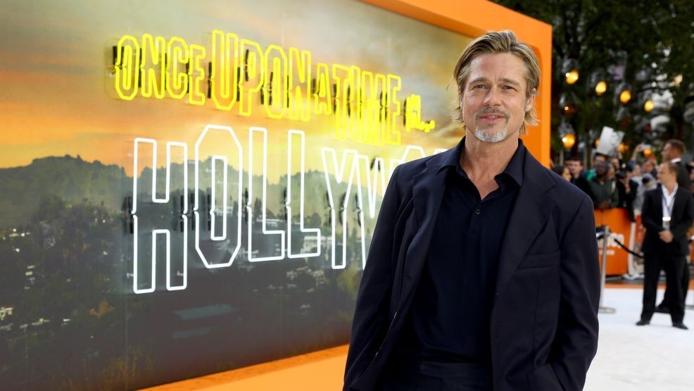 LONDON, ENGLAND - JULY 30:  Brad Pitt attends the UK Premiere of Once Upon A Time...In Hollywood at Odeon Luxe Leicester Square on July 30, 2019 in London, England. (Photo by Tim P. Whitby/Getty Images for Sony)