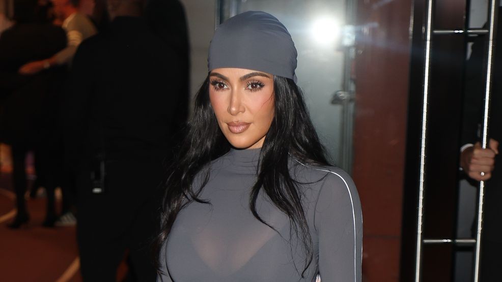 NEW YORK, NEW YORK - SEPTEMBER 24: Kim Kardashian attends the NikeSKIMS "Bodies At Work" launch celebration at Nike House of Innovation on September 24, 2025 in New York City. (Photo by Manny Carabel/Getty Images)