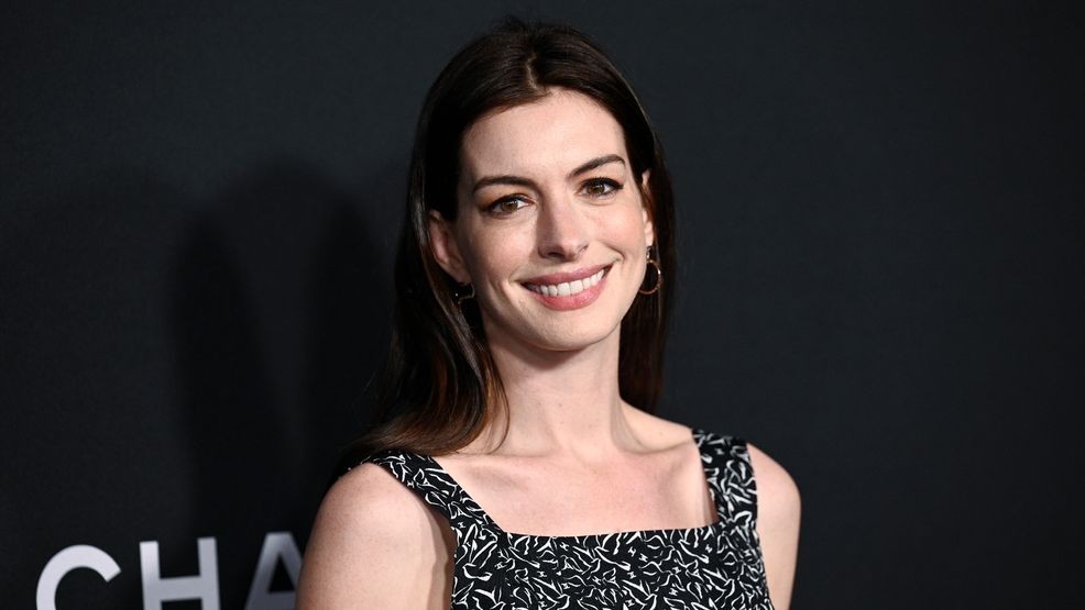 Anne Hathaway attends the MoMA Film Benefit presented by CHANEL honoring Penelope Cruz at the Museum of Modern Art on Tuesday, Dec. 14, 2021, in New York. (Photo by Evan Agostini/Invision/AP)