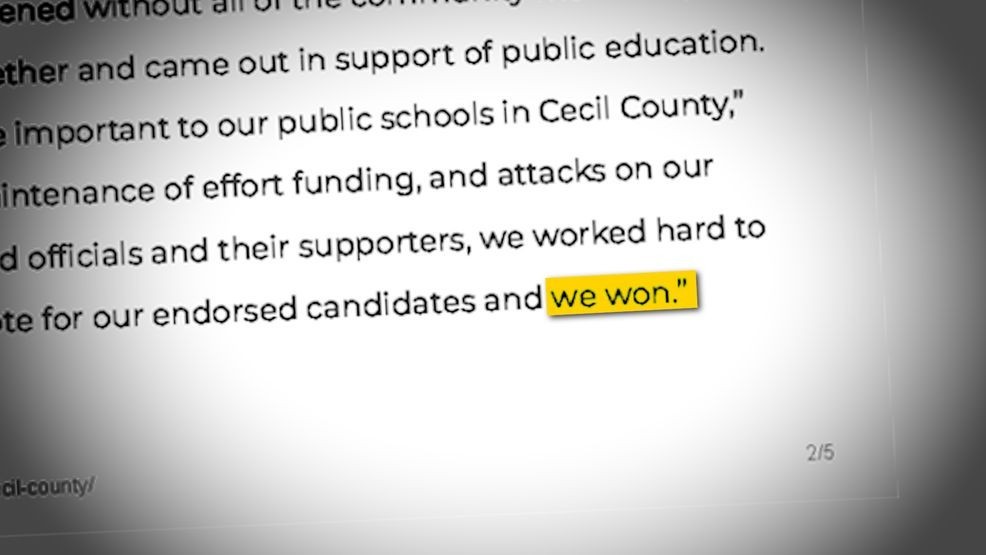 {em}After Robinson lost the primary, the teachers’ union released a statement declaring in part, “we won”. (WBFF){/em}