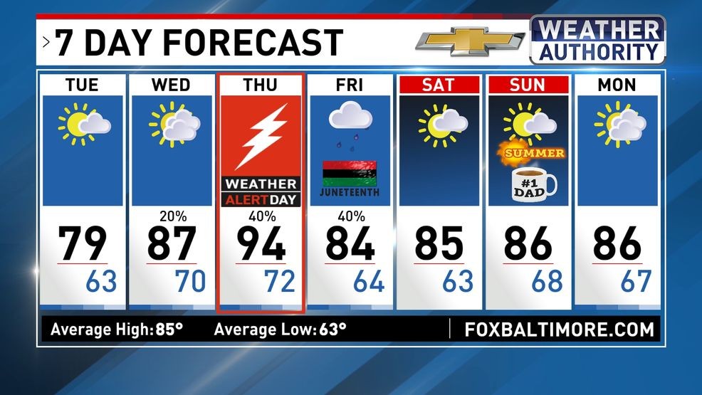 7 Day Forecast