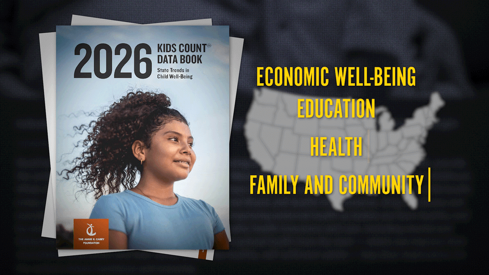 {em}The Annie E. Casey Foundation, every year, releases the Kids Count Data Book which ranks states in various categories based on child well-being, including education (WBFF){/em}