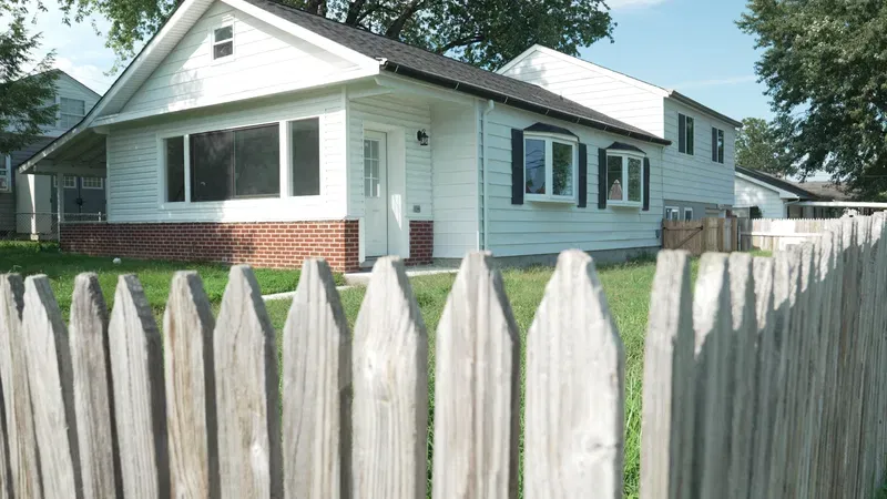A house on Armor Street in Middle River, Md., outside of Baltimore, was taken over in mid-August 2026 by a squatter whom police have repeatedly found in properties in the area. (Steve Pierce/Spotlight on Maryland)