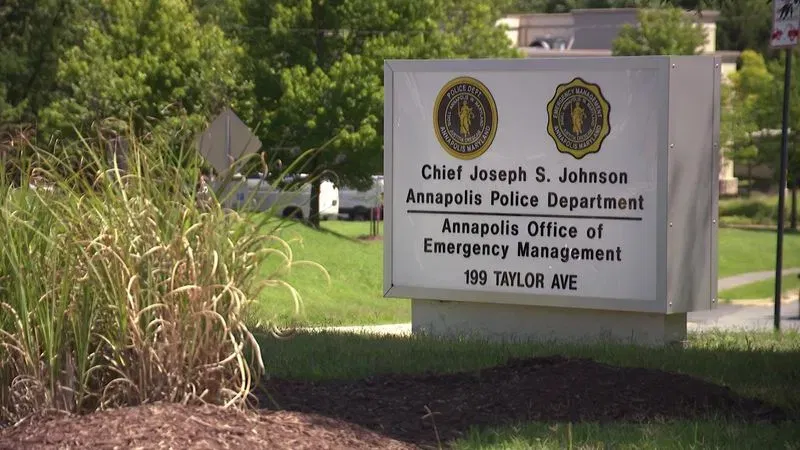 Annapolis Police Department on Friday, August 7, 2026. (David Linthicum/WBFF)