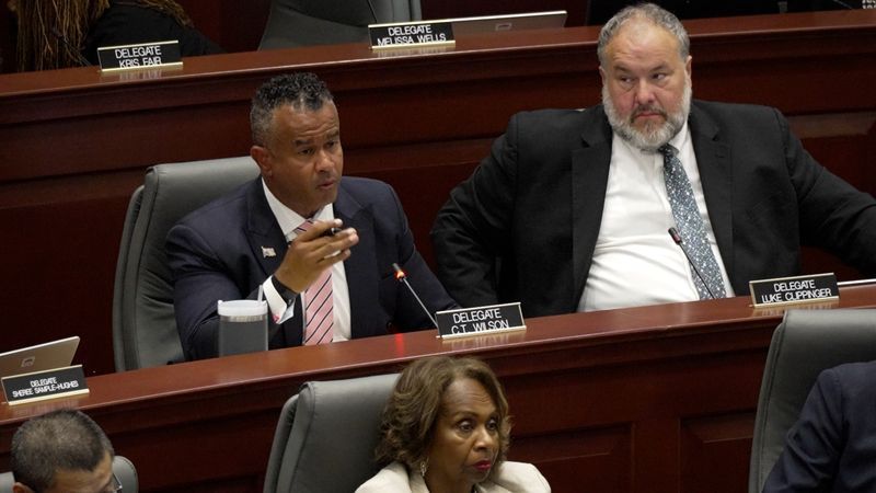 Maryland Del. C.T. Wilson, D-Charles County, on Monday, August 3, 2026. (Steve Pierce/Spotlight on Maryland)