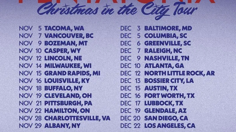 Pentatonix announces 2026 Christmas in the City tour (Credit: Live Nation)