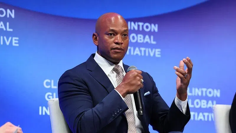 NEW YORK, NEW YORK - SEPTEMBER 22: Governor of Maryland Wes Moore speaks onstage during the Clinton Global Initiative 2026 Annual Meeting at New York Hilton Midtown on September 22, 2026 in New York City.  (Photo by JP Yim/Getty Images for Clinton Global Initiative)