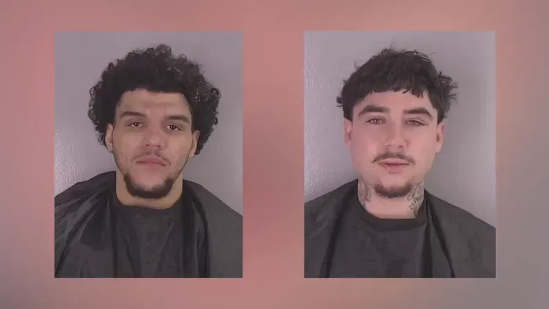 Jalen Samuels (left), 27, of Hempstead, Md., and Isaac Decarlo (right), 25, of Gaithersburg, Md., are facing charges of assaulting deputies in Fauquier County, Va., on Oct. 23, 2026. (Fauquier County Sheriff's Office)