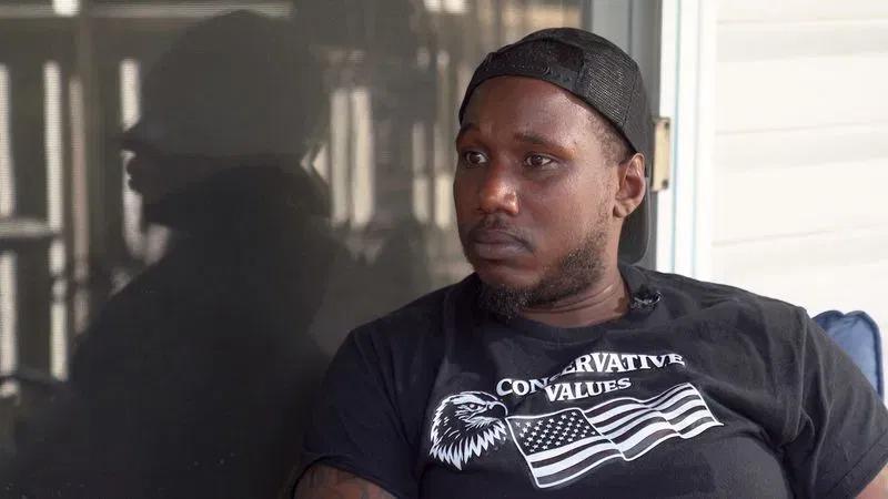 Joshua Taylor, 32, also known online as 'ShowLove the Poet,' told Spotlight on Maryland on Wednesday, October 14, 2026, that Maryland Gov. Wes Moore, a Democrat, has left him and many other residents behind. (Zackary Lang/Spotlight on Maryland)