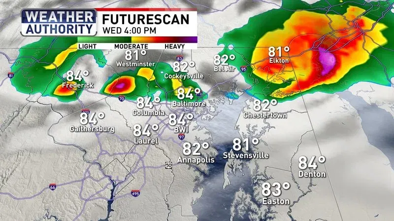 Wednesday storm chance